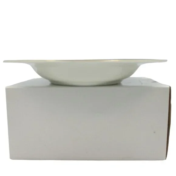 Stradford Rim Soup Bowl Chantilly Dark Green Gold Floral Set of 4 - Picture 9 of 11